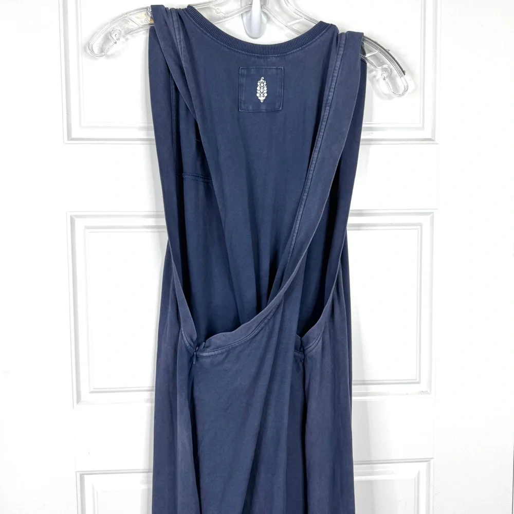 FREE PEOPLE FP Movement NEW Hot Shot Twisted Onesie Size M Jumpsuit Blue